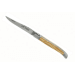 Couteau pliant Laguiole LE FIDELE acier Sandvik manche bois d'olivier 12cm