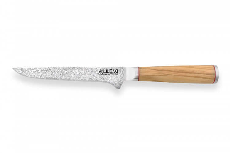 Couteau à désosser Wusaki Fujiko VG10 15cm manche olivier