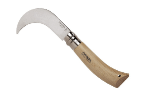 Couteau serpette Opinel n°10 lame inox 10cm manche en hêtre 