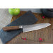 Couteau de chef japonais artisanal Wusaki Nogami BS2 21cm manche en noyer