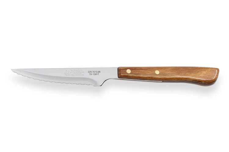 Couteau à steak Icel lame microdentée 9cm manche bois