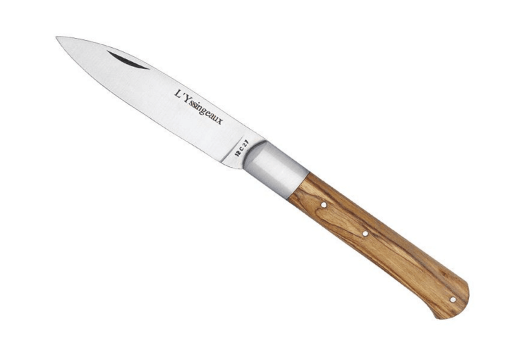 Couteau pliant L'Yssingeaux LE FIDELE acier Sandvik manche bois d'olivier 10,5cm