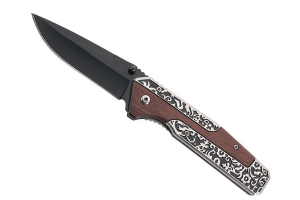 Couteau pliant Herbertz 569312 manche décoré palissandre / alu 11.5cm