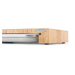 Planche à découper Continenta en bois 39x27x6cm + bac inox