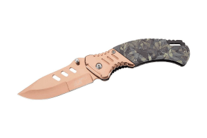 Couteau pliant Herbertz 575612 bronzé manche 11.5cm camouflage + étui