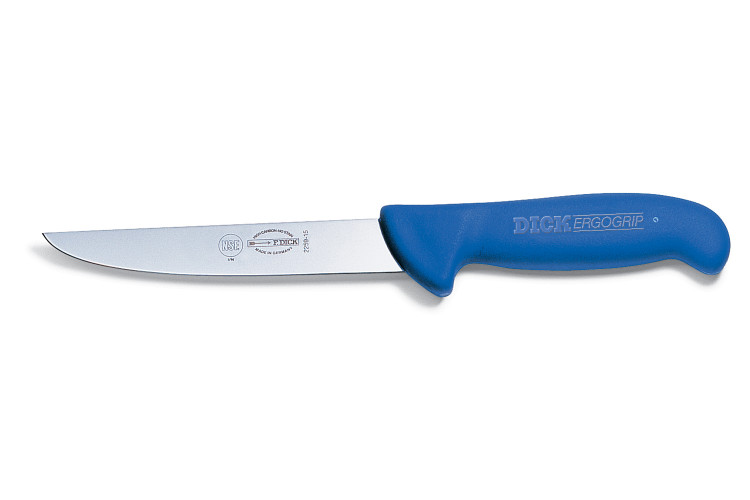 Couteau d&eacute;sosseur Dick Ergogrip lame large manche bleu