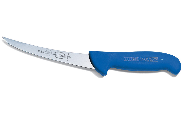 Couteau d&eacute;sosseur Dick Ergogrip lame courbe flexible