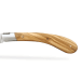 Couteau pliant artisanal Capuchadou acier sandvik manche bois d'olivier 12cm