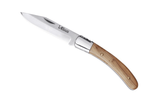 Couteau pliant L'Elsass acier inox Z100 manche bois de genévrier 11cm