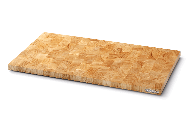 Planche à découper Continenta en bois d'hévéa 54x29x2,7cm