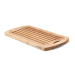 Planche à pain Continenta en bois d'hévéa 45x26x2cm + grille ramasse-miettes
