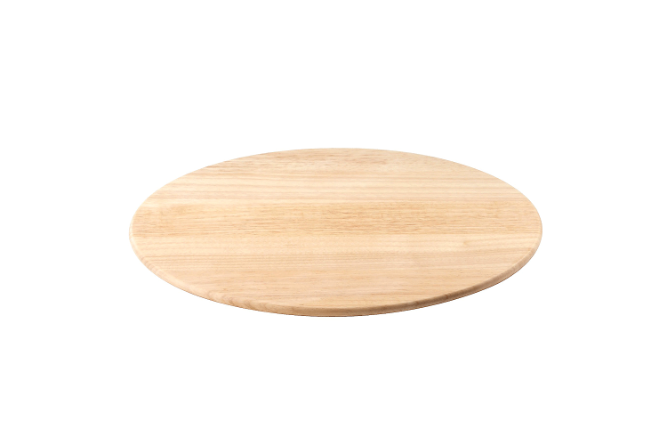 Plateau &agrave; fromage rotatif Continenta en bois d'h&eacute;v&eacute;a