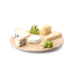 Plateau à fromage rotatif Continenta en bois d'hévéa