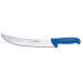 Couteau de boucher Dick Ergogrip forme américaine manche bleu 