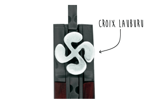 Couteau pliant Euskara acier inox Z100 manche bois de thuya 10,5cm