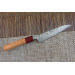 Couteau universel japonais artisanal Yoshimi Kato 15cm SG2 Damascus cerisier