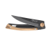 Couteau pliant Le Thiers Liner Lock Claude Dozorme acier noir bois d'olivier 10,5cm