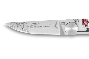 Couteau pliant Le Thiers Liner Lock Claude Dozorme décor cavalera 10,5cm