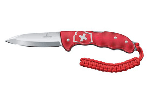 Couteau pliant Victorinox Hunter Pro Alox rouge + attache en paracorde