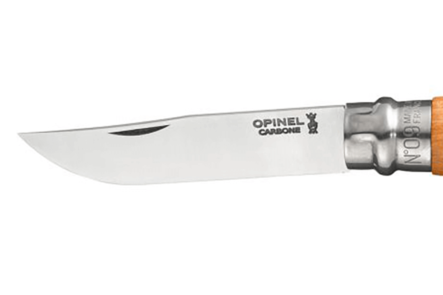 Couteau de table Opinel Cranté n°113 Hêtre lame Acier inox 100 mm manche  bois hêtre