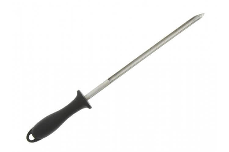 Lardoire tige 25cm en acier inox, manche noir