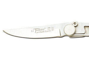 Couteau pliant Le Thiers Liner Lock Claude Dozorme tout inox 10,5cm