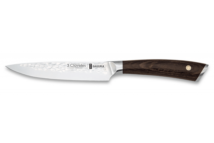 Couteau universel 3 Claveles Sakura manche pakka 12,5cm