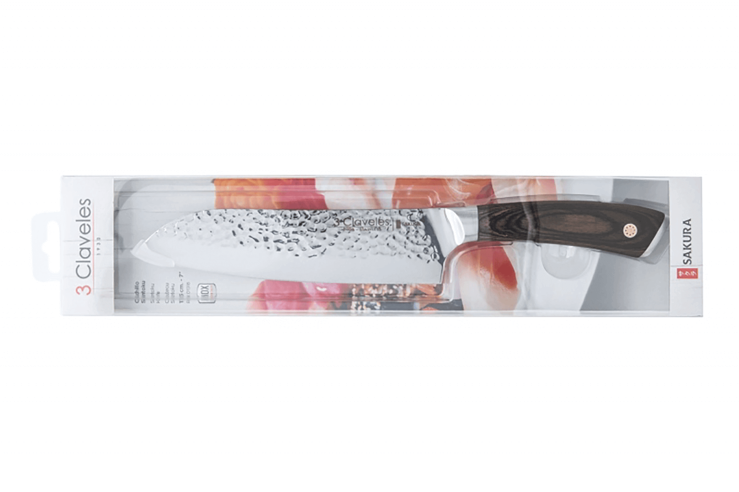 Couteau Santoku Sakura