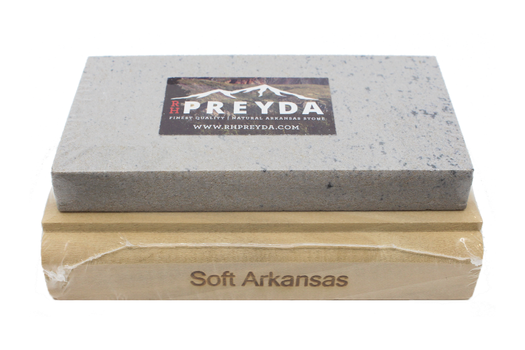 Pierre naturelle d'Arkansas RH PREYDA Mounted Stone grain moyen/épais