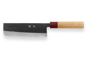 Couteau nakiri japonais artisanal Kajiwara 16.5cm