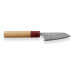 Couteau d'office japonais artisanal Yoshimi Kato 8,5cm VG10 Nickel Damascus cerisier