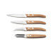 Coffret Lou Laguiole Essentiel 4 couteaux FOREST bois nature