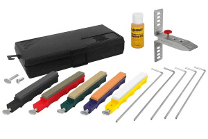 Kit d'aiguisage Lansky 5 pierres + huile + étrier