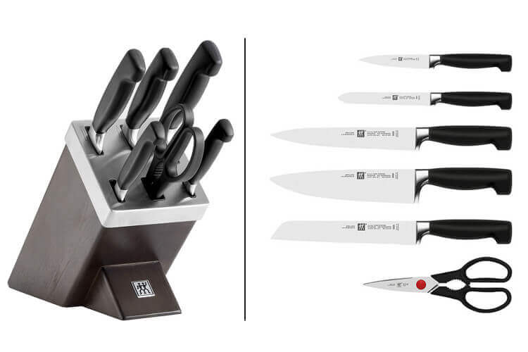 Bloc 6 pièces Zwilling Four Star auto-affûtant SharpBlock