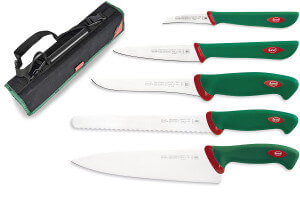 Trousse souple 5 couteaux professionnels Sanelli Premana