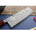 Couteau nakiri japonais artisanal Yoshimi Kato 16,5cm VG10 Nickel Damascus cerisier