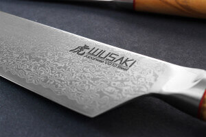 Couteau santoku Wusaki Fujiko VG10 18cm manche olivier