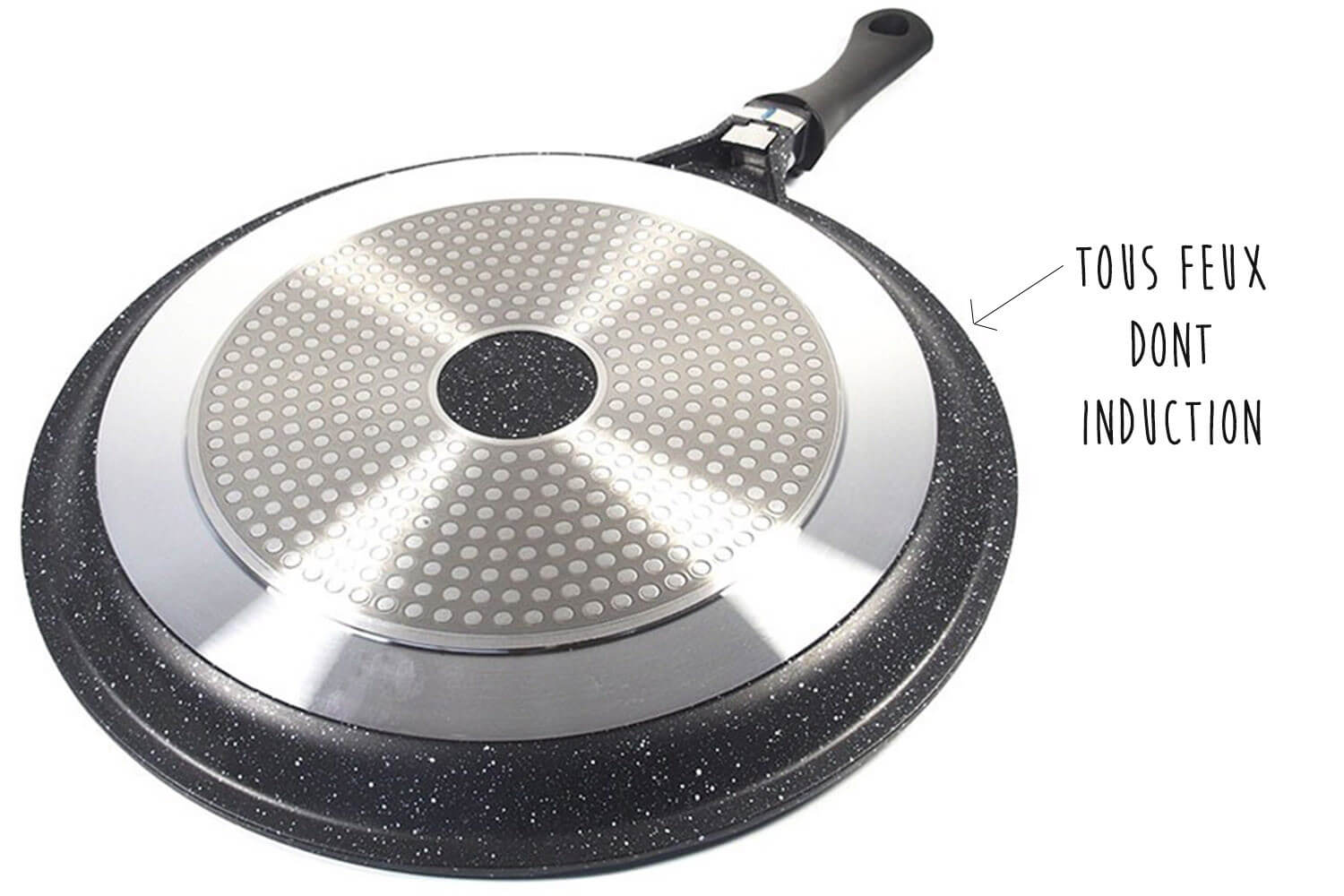 Poêle à crêpes Pradel Excellence Premium façon pierre 32cm