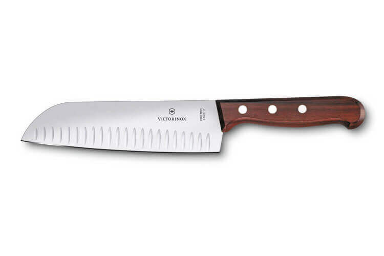Couteau Santoku VICTORINOX Wood 17cm manche en érable 3 rivets