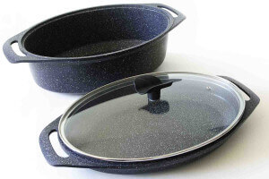 Marmite 3 pièces Pradel Excellence Premium 39 x 28 cm façon pierre tous feux / induction