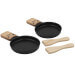 Coffret service à raclette à la bougie Cookut Lumi services individuels poêlons et spatules