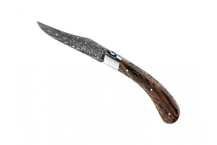 Couteau de poche artisanal Capuchadou damas 120 couches