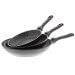 Lot de 3 poêles pierra Pradel Excellence Onda 20/24/28cm tous feux/ induction