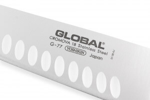 Couteau de chef japonais Global G77 lame alvéolée 20cm