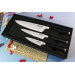 Coffret 3 couteaux Wusaki Hayato X50 manches G10 Chef + Universel + Office