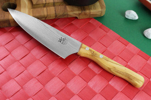 Couteau de chef Gehring Look lame 15cm damas 65 couches manche olivier