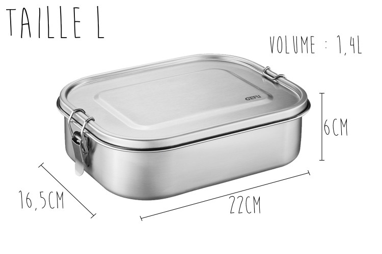 Lunch box Gefu Endure en inox - 2 tailles
