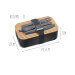 Lunch box Gefu Enviro avec set de 3 couverts
