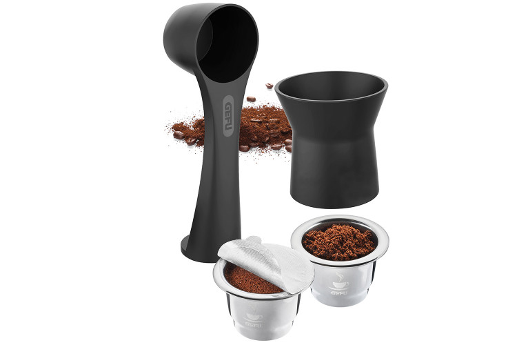 Kit pour capsules &agrave; caf&eacute; r&eacute;utilisables Gefu Conscio