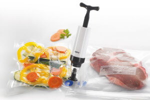 Kit de mise sous vide Gefu Vaco avec 10 sachets